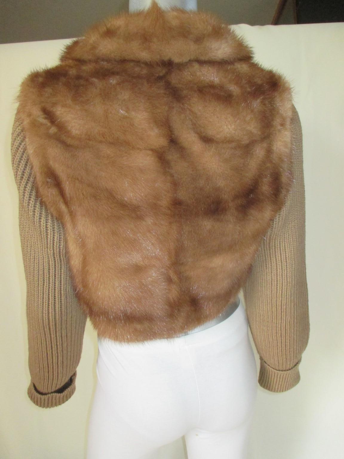 coat with fur sleeves