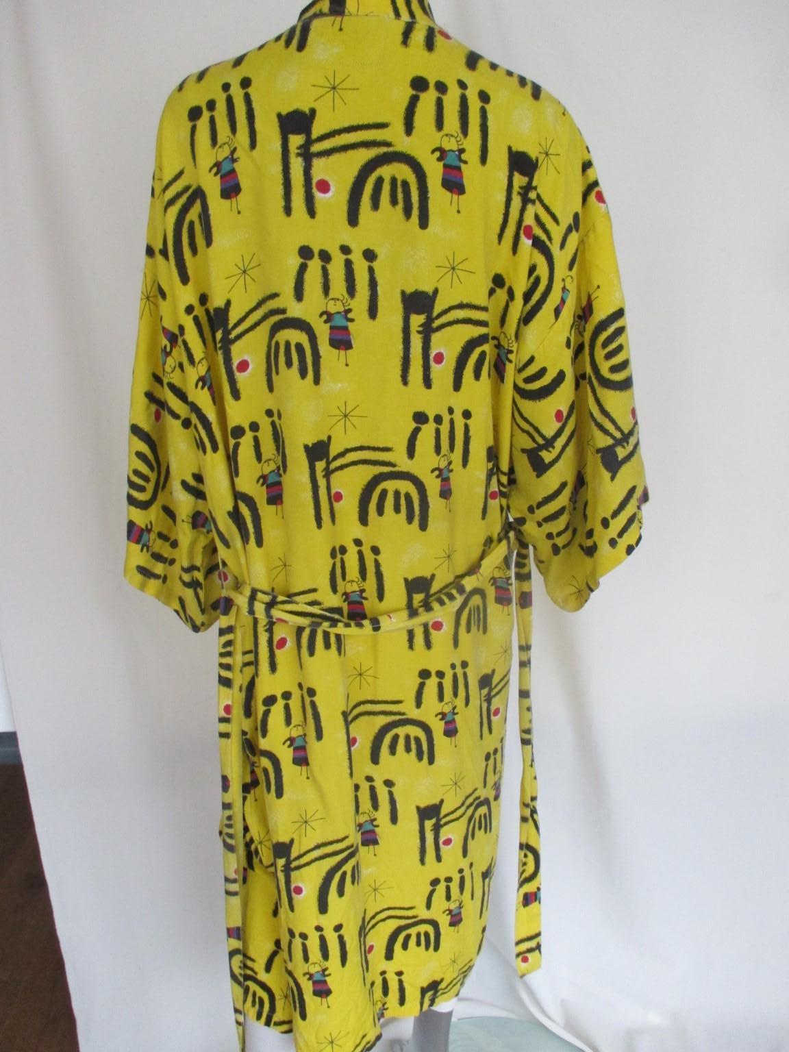 Joan Miro Benedikt Taschen Vintage Kimono im Zustand „Gut“ im Angebot in Amsterdam, NL