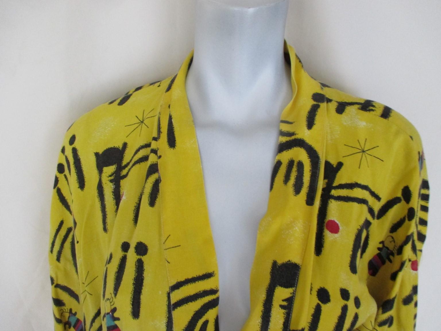 Collectors -item
This vintage kimono by Joan Miro  with  