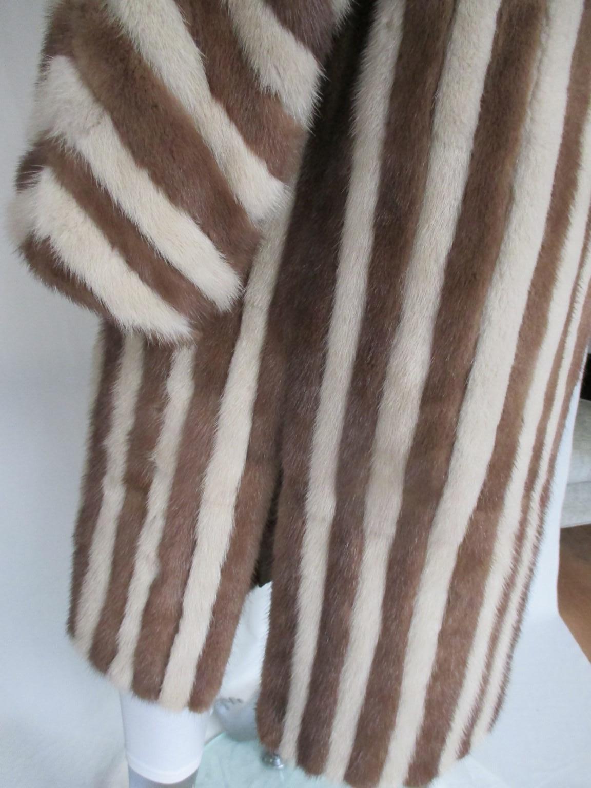 Women's or Men's  Mink fur coat with hood