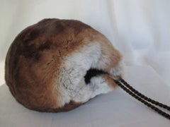 vintage Chinchilla fur muff bag