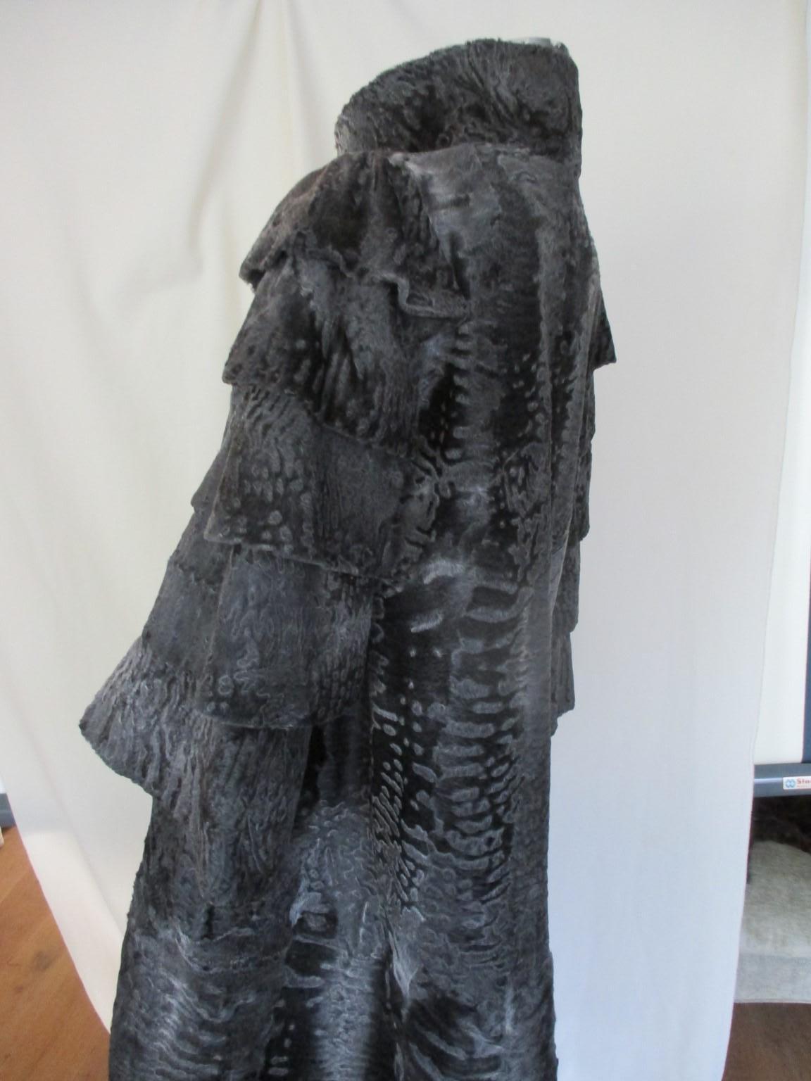 Women's or Men's Extravagant Broadtail Lamb fur coat
