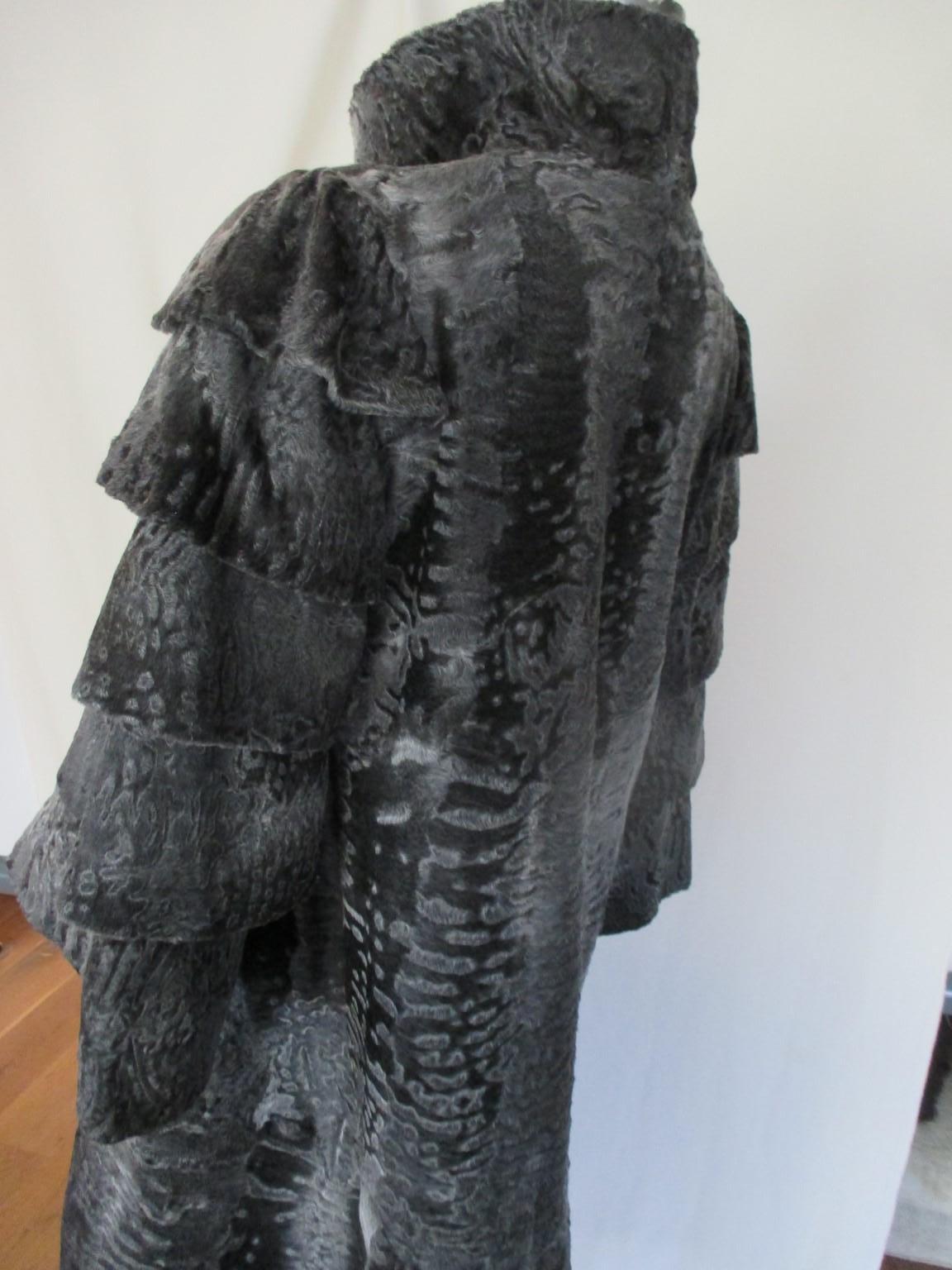 Extravagant Broadtail Lamb fur coat 1