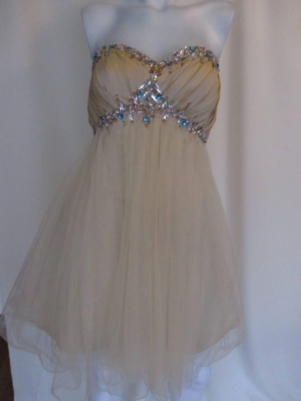 diamante formal dress
