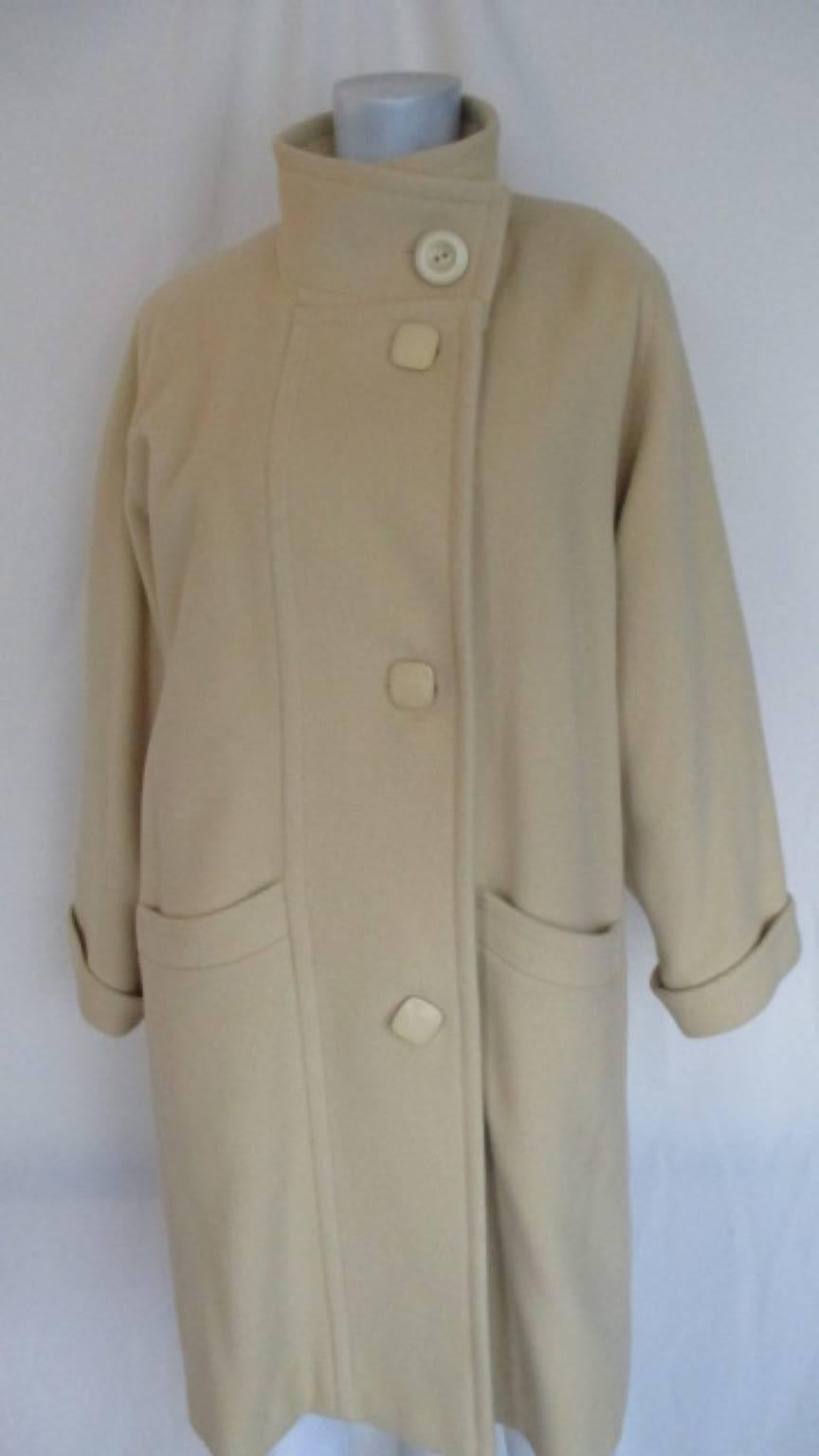 pierre cardin wool overcoat