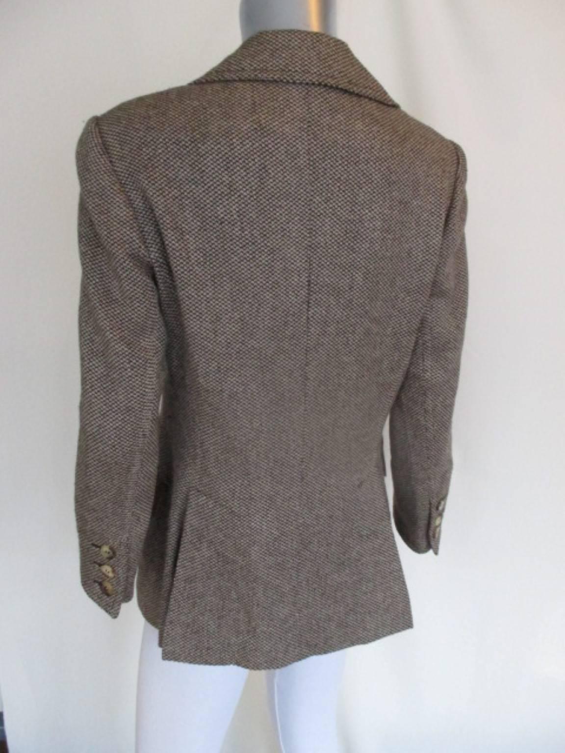 camel hair faux leather cardigan