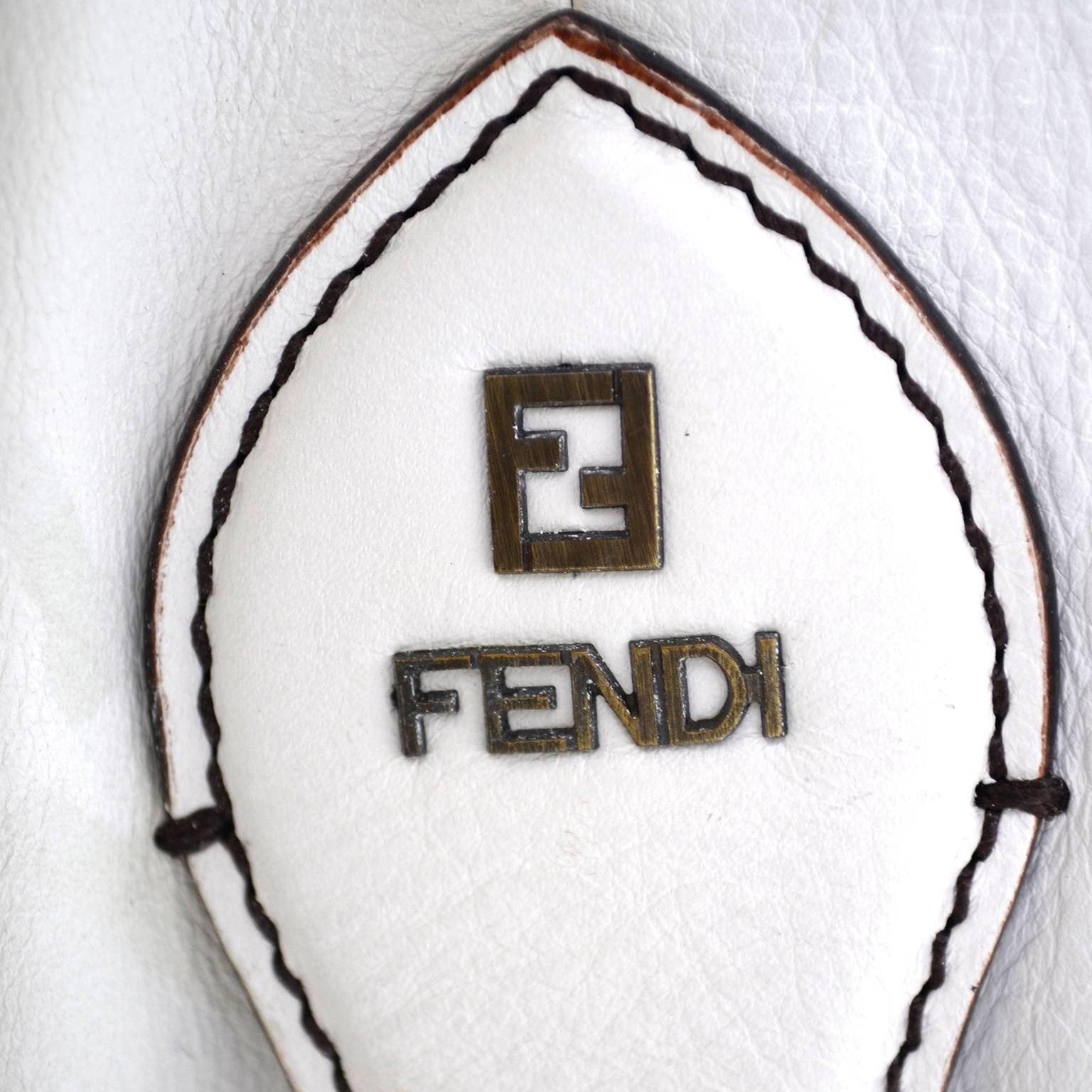 white fendi bag