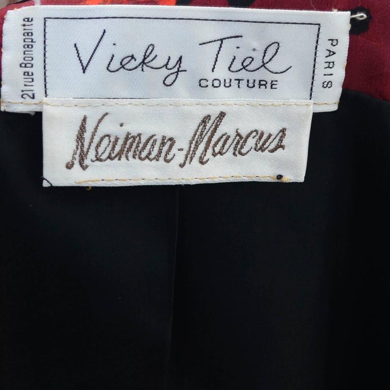 1980s Vicky Tiel Couture Vintage Skirt Suit Leopard Print Silk Velvet ...