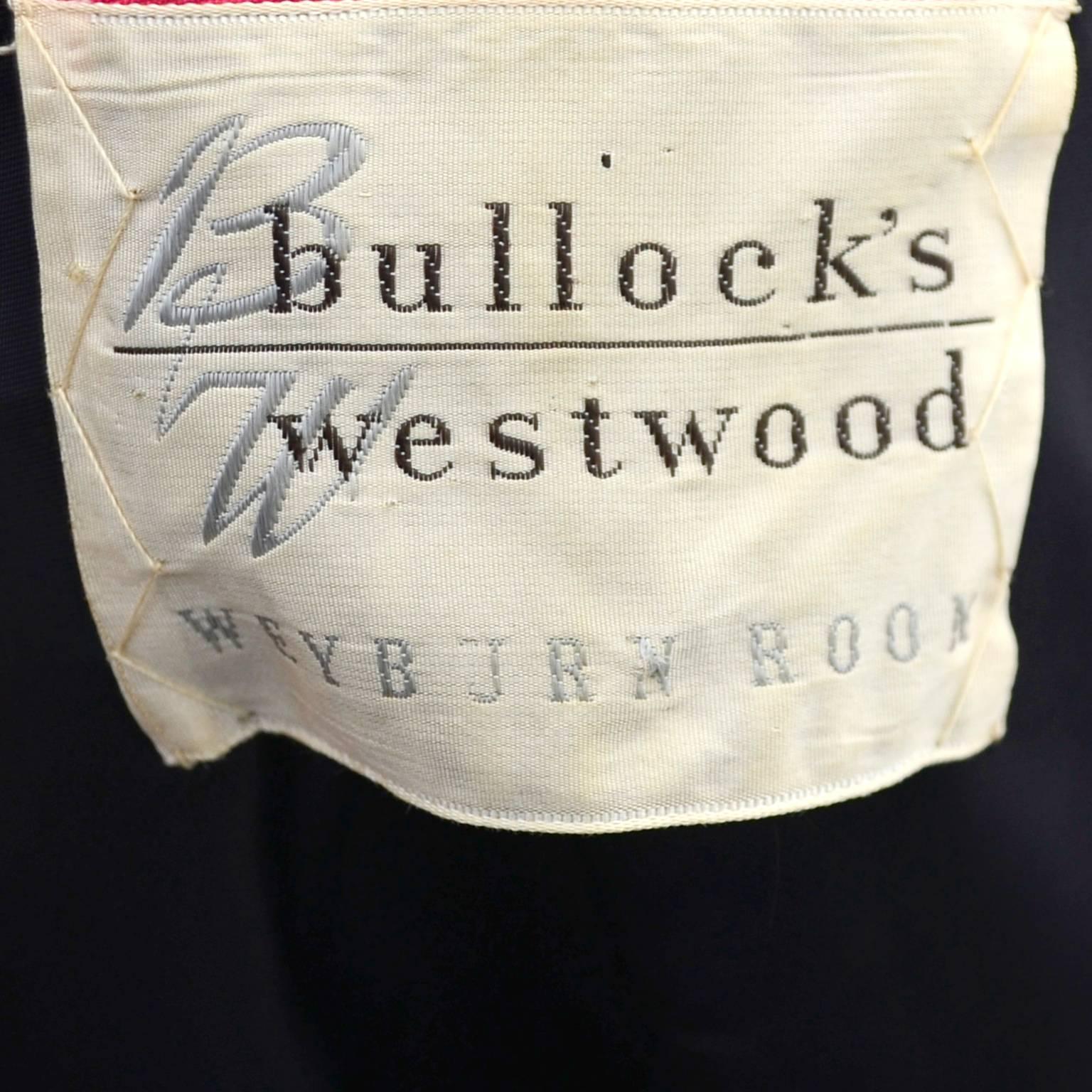 Red 1950s Pink Evening Coat from Bullocks Westwood Weyburn Room