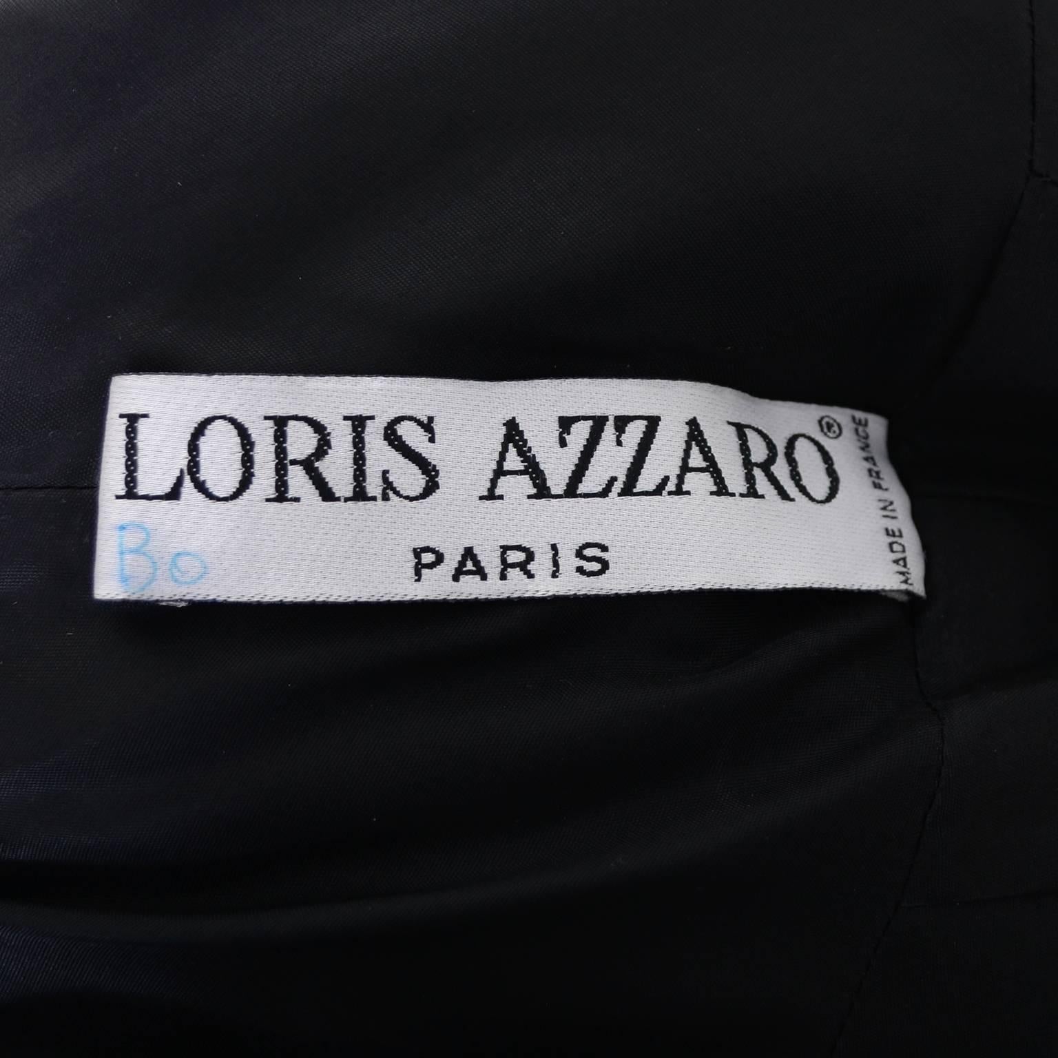 Loris Azzaro Vintage Dress 1980s Avant Garde Sequins Statement Evening Gown 3