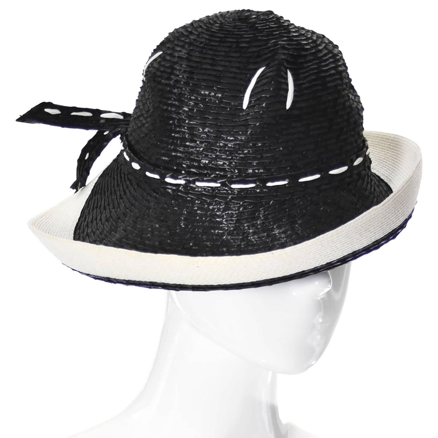 1960s YSL Yves Saint Laurent Vintage Hat Straw at 1stdibs