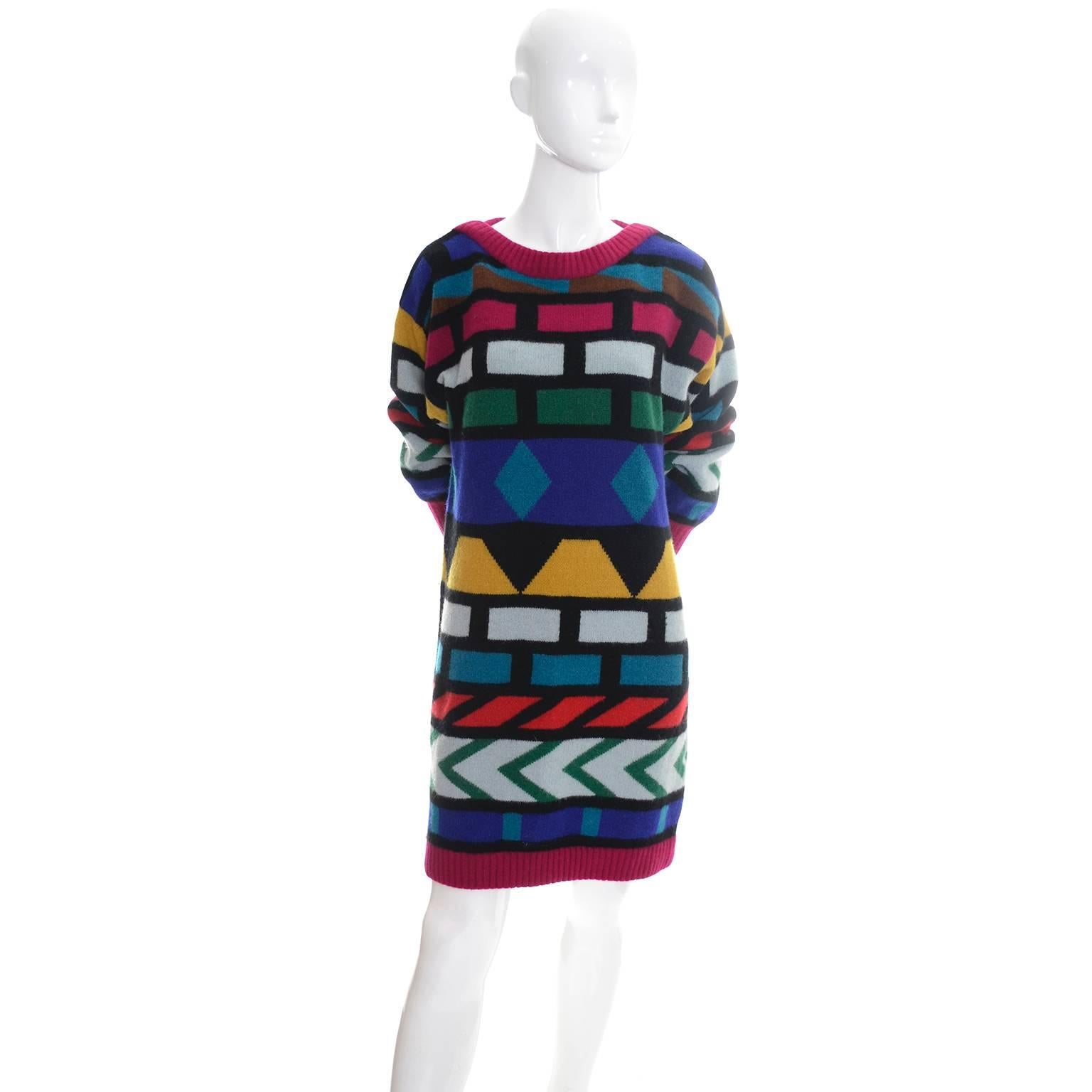 1980s sweater dress
