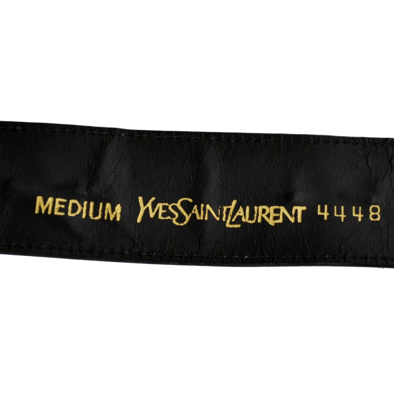 YSL 1980er Jahre Vintage Gürtel Yves Saint Laurent Münzen Medium im Zustand „Hervorragend“ in Portland, OR
