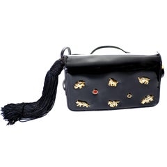 Judith Leiber Vintage Handbag Animals Horse Rhino Monkey Elephant Patent Leather