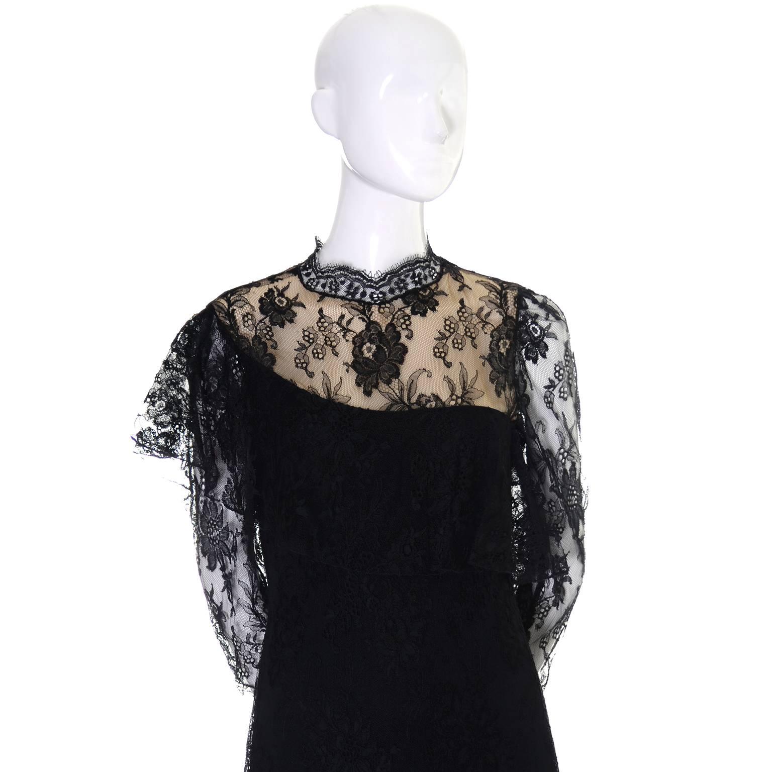 victorian black lace dress