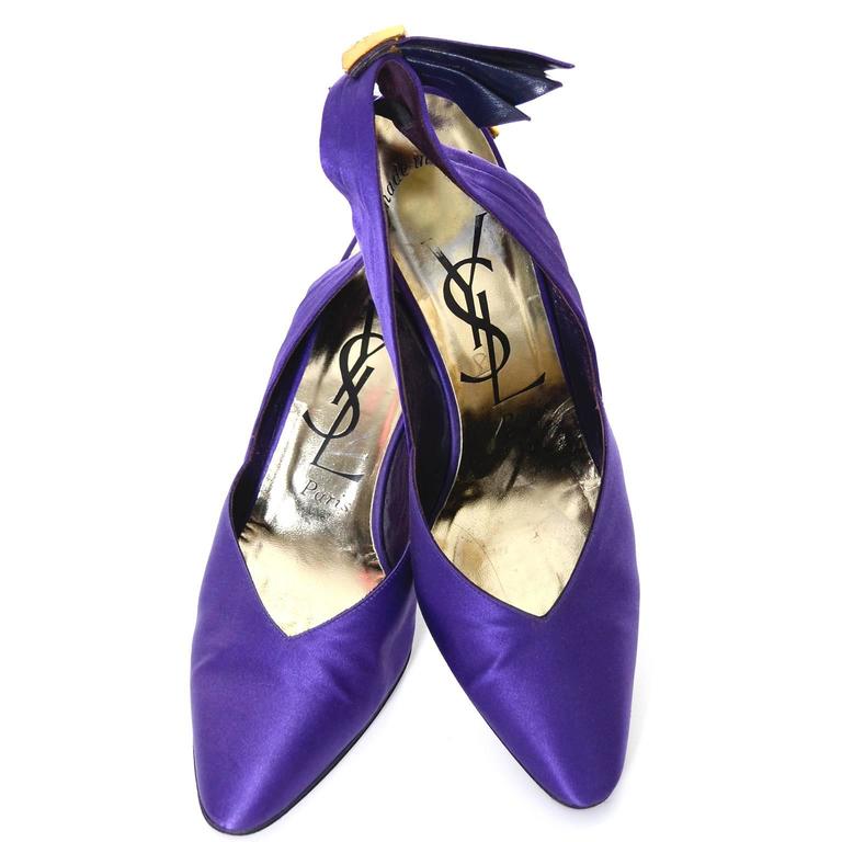 purple heels with rhinestones