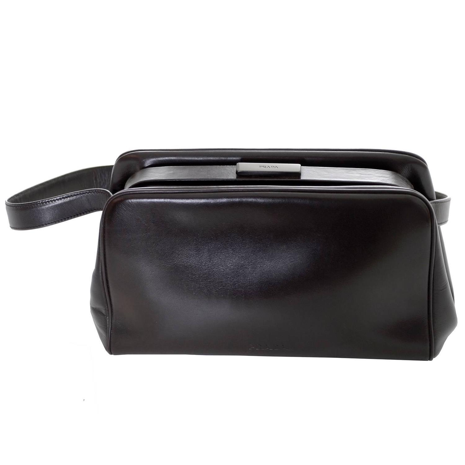 leather prada handbag