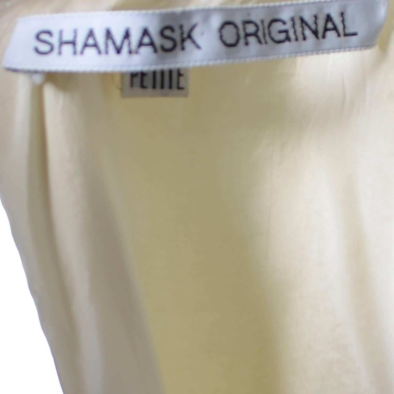 Ronaldus Shamask Avant Garde 1980's Vintage Creme Wolle Kleid Größe 6/8 im Angebot 3