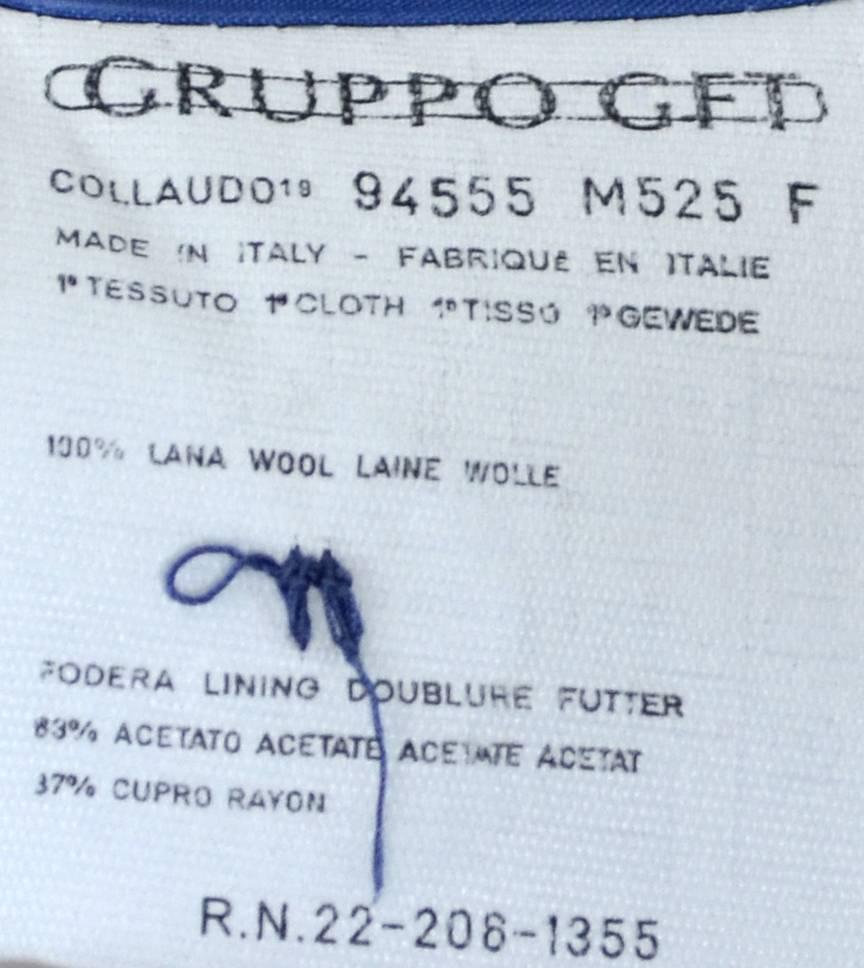 Claude Montana Vintage Blazer aus Wolle mit Satinbesatz aus Wolle, Größe 42 8 im Zustand „Hervorragend“ in Portland, OR