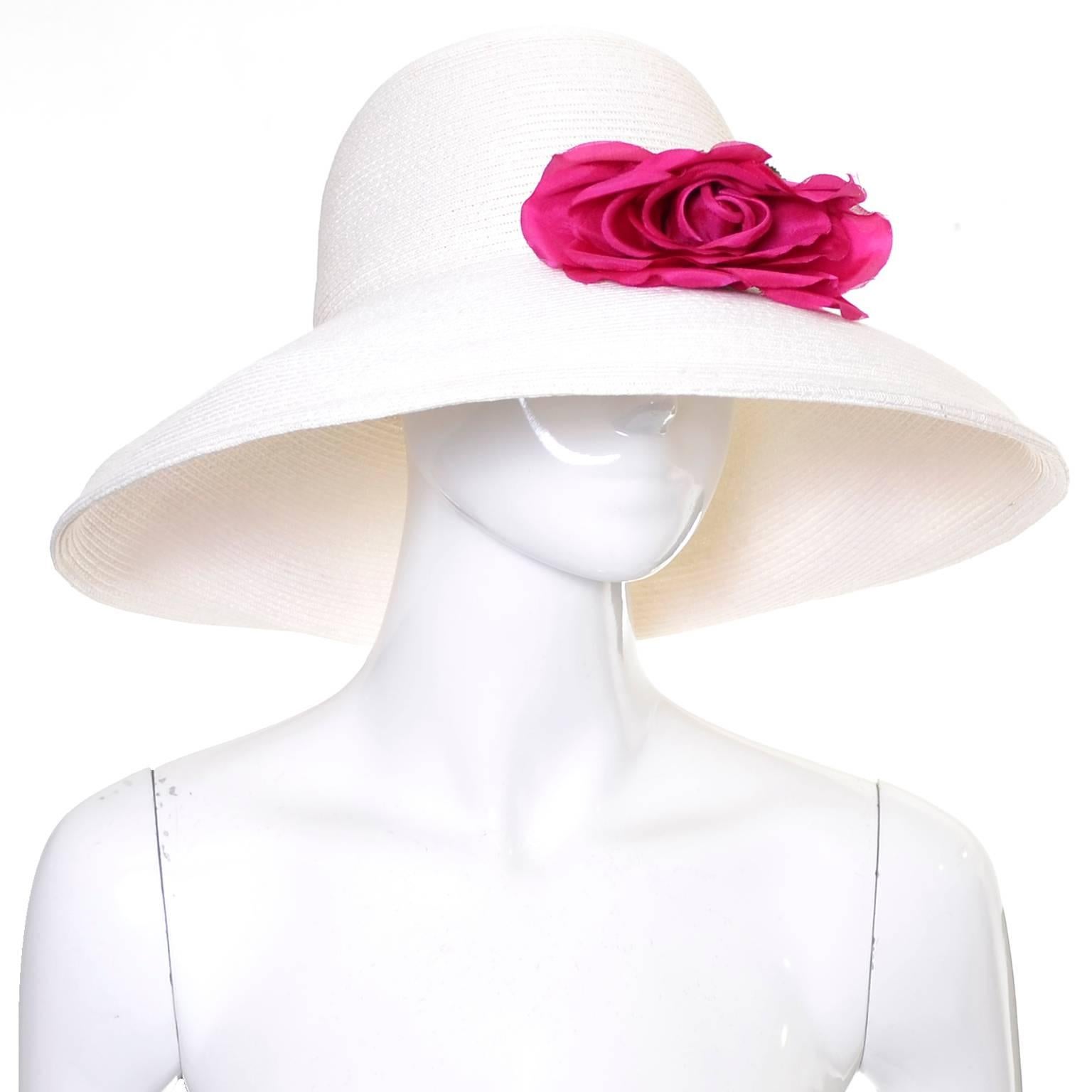 This vintage hat from Eric Javits came from an estate of hats I acquired a few years back.  I am actually just now starting to sell those hats - they were all mostly unworn and made by important milliners and/or designed by major designers.  This