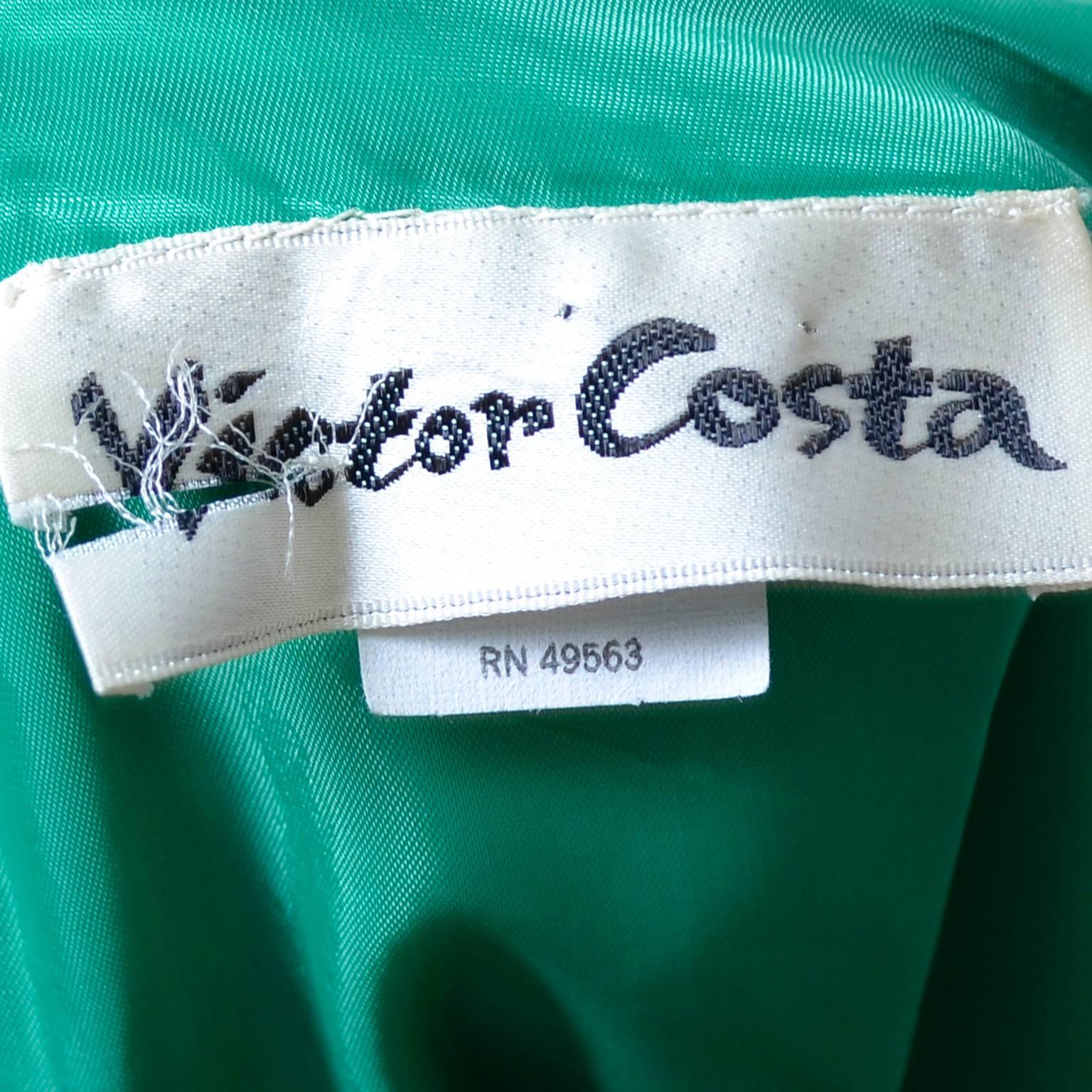 vintage victor costa dress