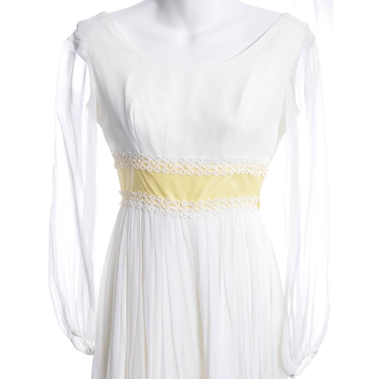 60s chiffon dress