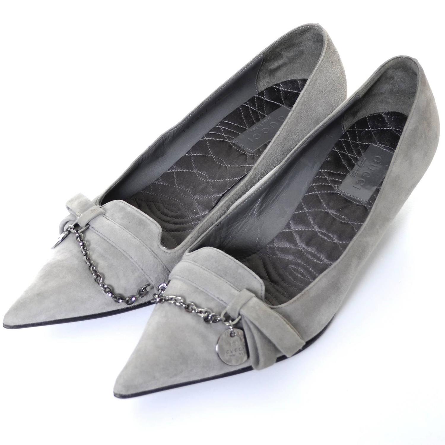 52 Sports Grey suede low heel shoes for Mens