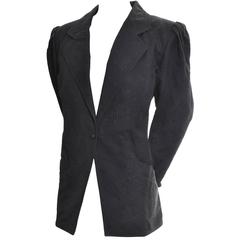 Emanuel Ungaro Solo Donna Vintage Blazer Jacket Rose Pattern 1980s 10 8