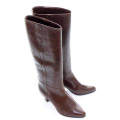 1970s Gucci Vintage Boots Leather Italy Size 39