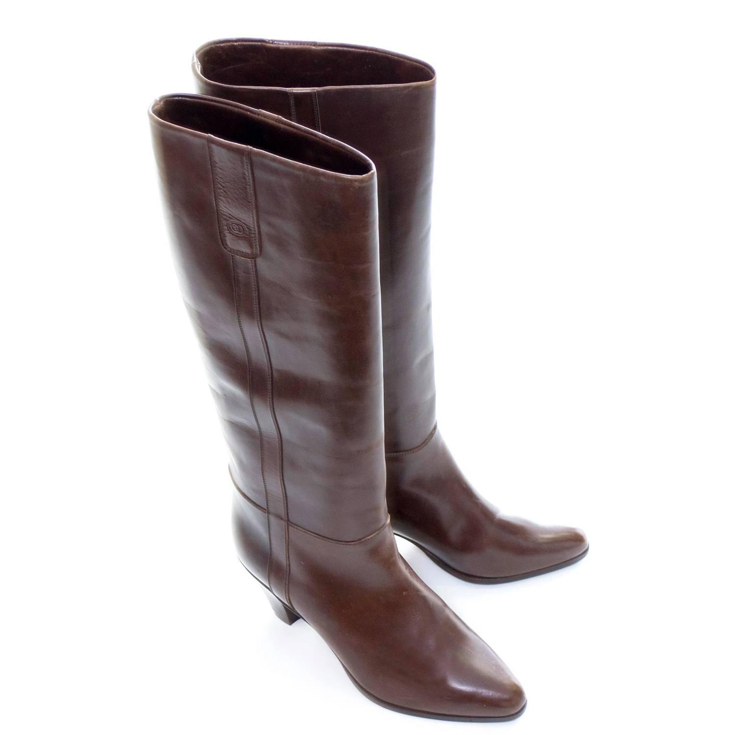1970s Gucci Vintage Boots Leather Italy Size 39 at 1stdibs
