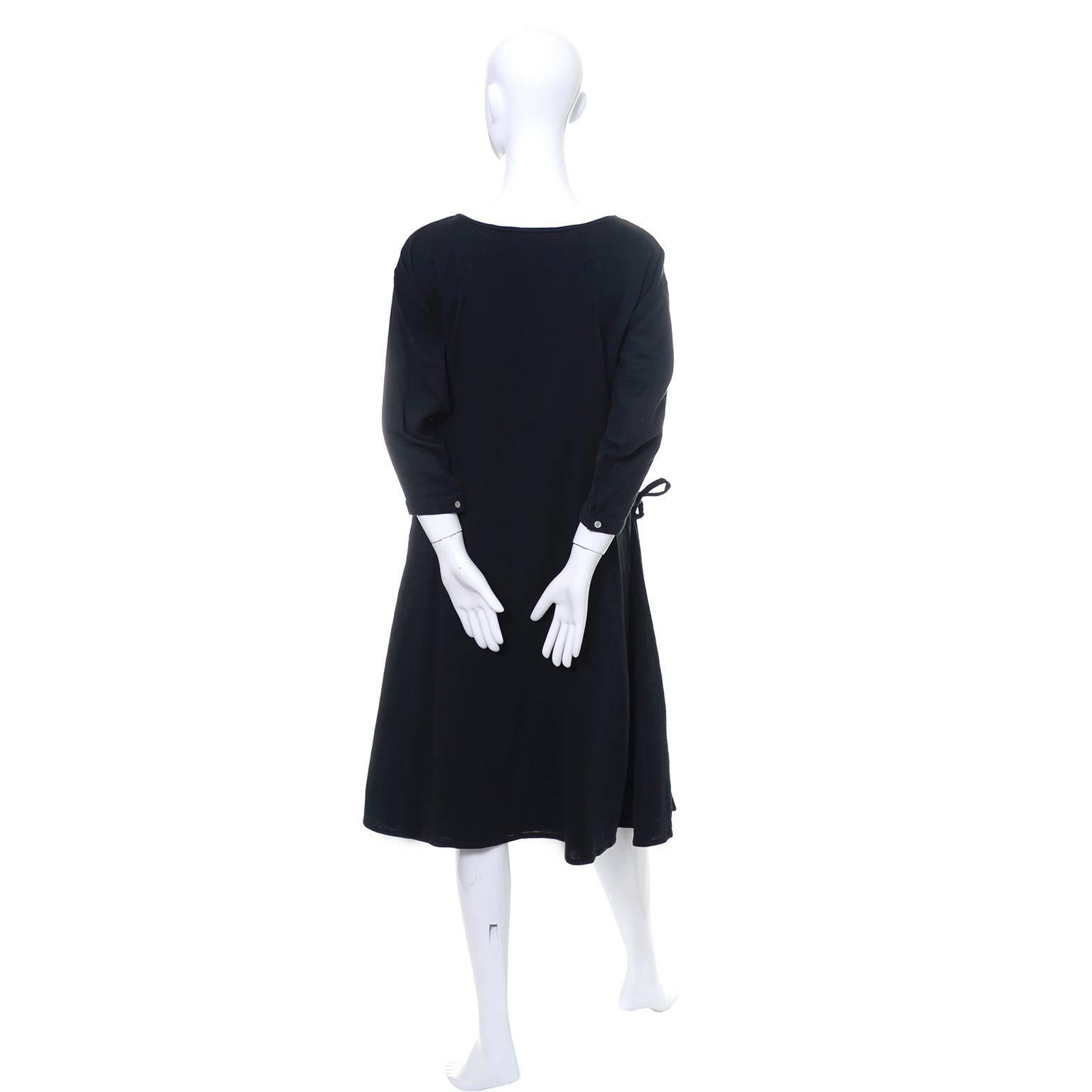 Women's Issey Miyake Sport 1980s Cotton Dress or Tunic Made in Japan Minimalist Chic