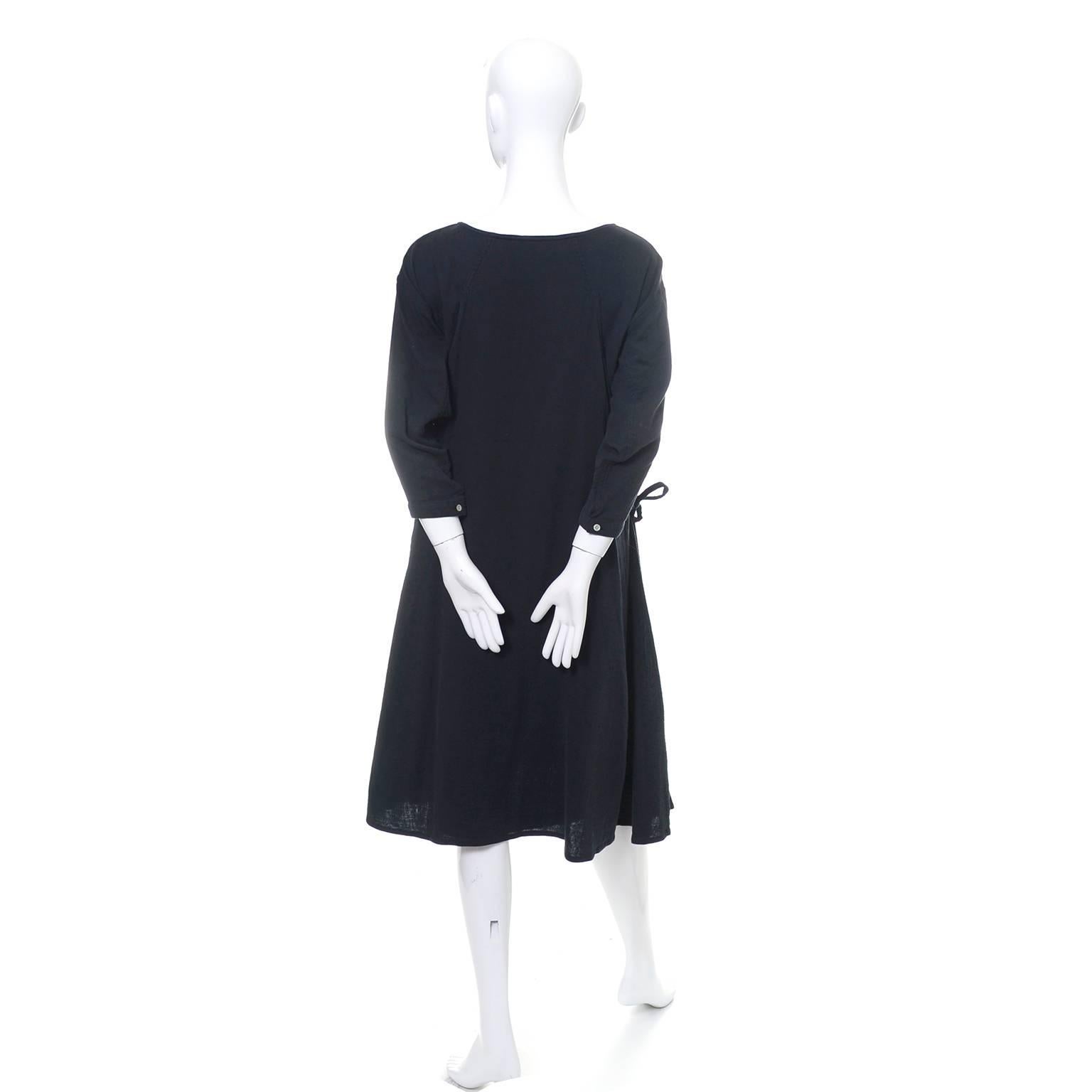 Issey Miyake Sport 1980s Cotton Dress or Tunic Made in Japan Minimalist Chic 1