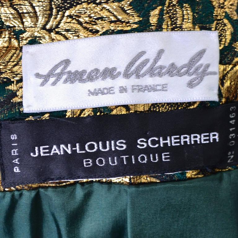 1980s Jean Louis Scherrer Boutique Numbered Silk Floral blazer