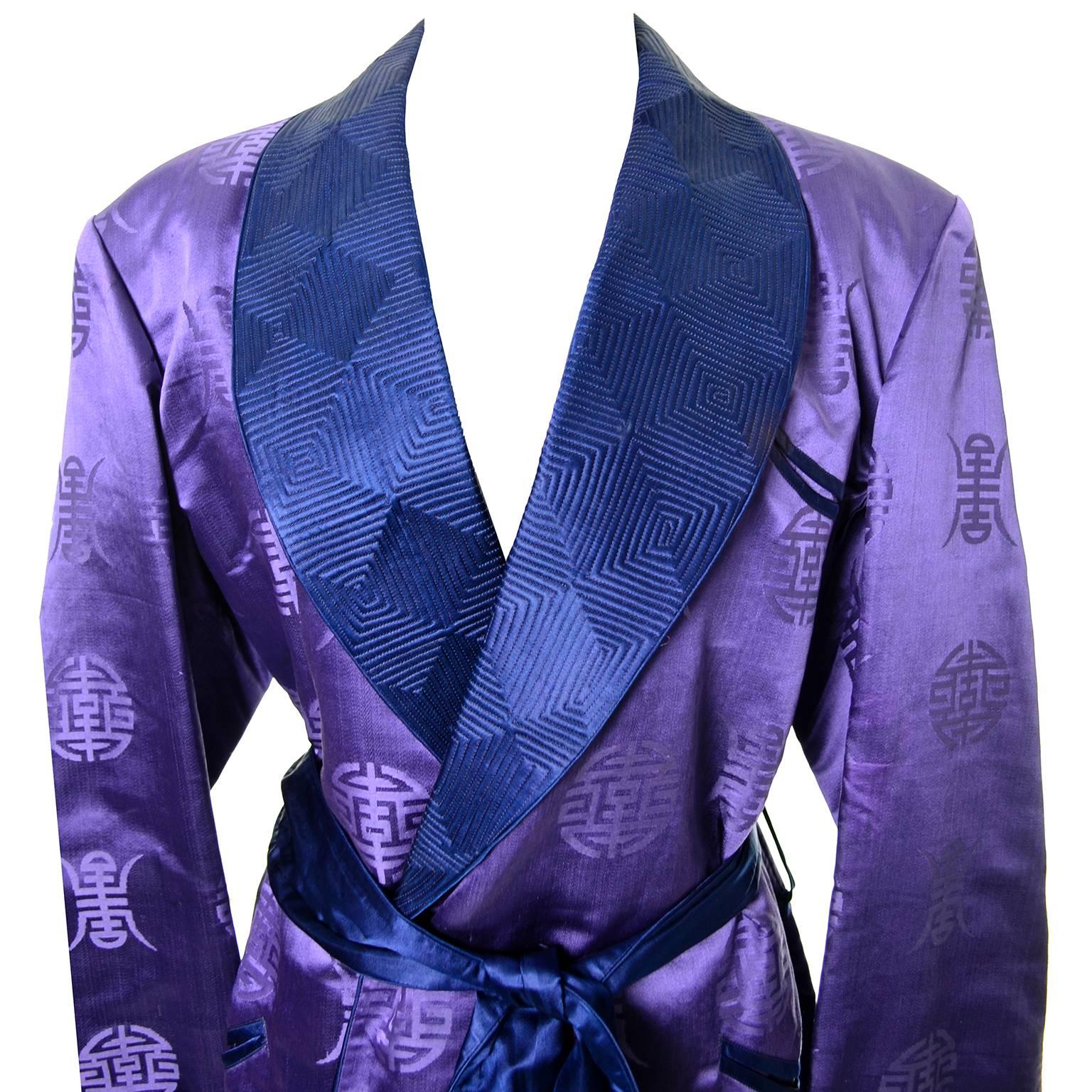 japanese silk smoking jacket