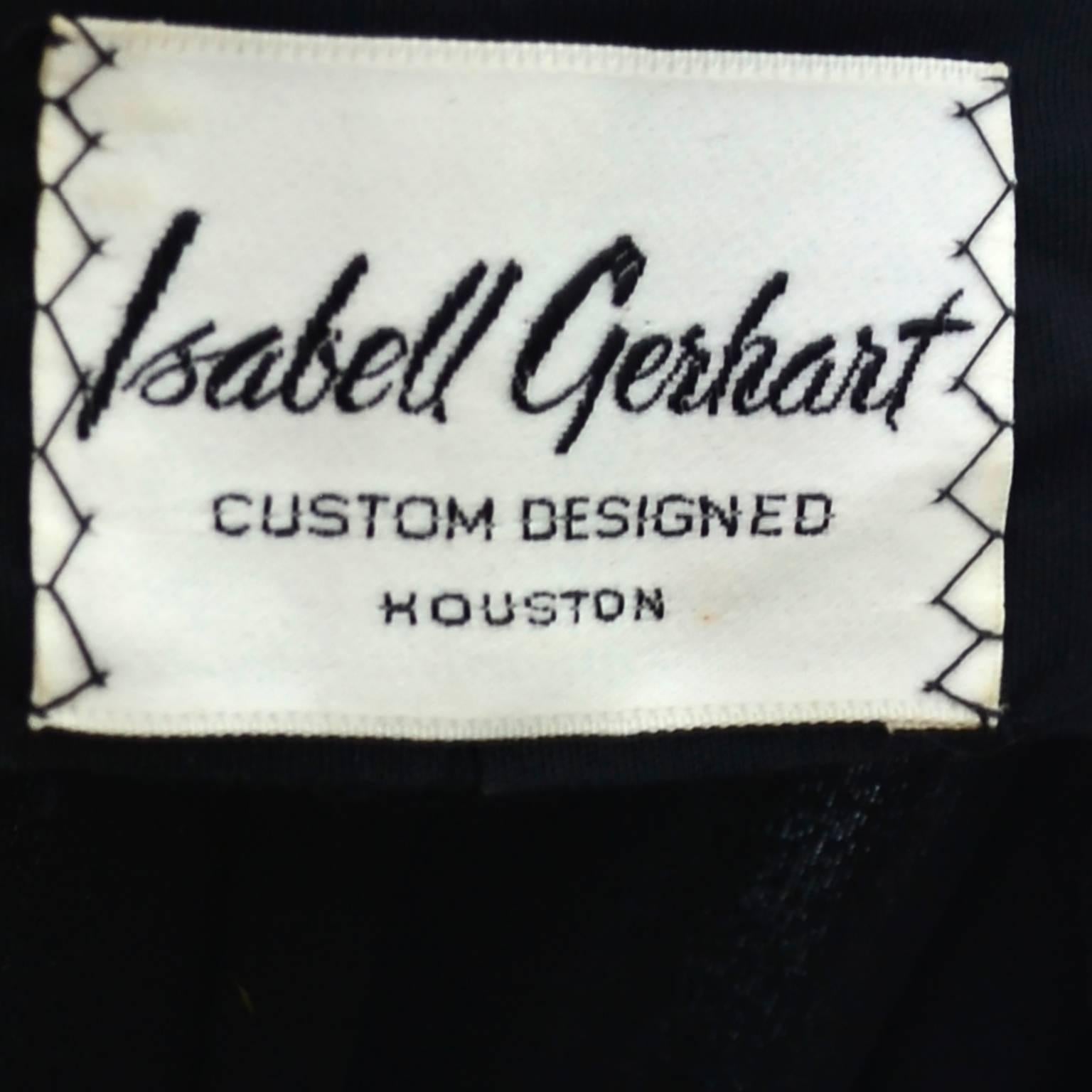 Isabell Gerhart Custom Vintage Caftan Over Dress 2 Pc Ensemble 1980s  2