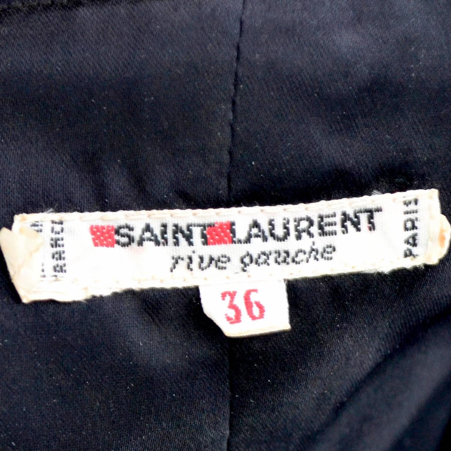 Yves Saint Laurent Vintage Velvet Evening Ensemble 2pc Dress Belt 1970s ...