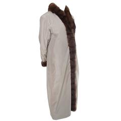 Fur lined raincoat outlet