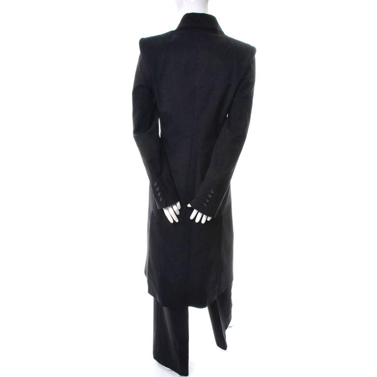 alexander mcqueen joan of arc vintage coat pant suit with red lining 1998 for sale at 1stdibs alexander mcqueen joan of arc vintage coat pant suit with red lining 1998