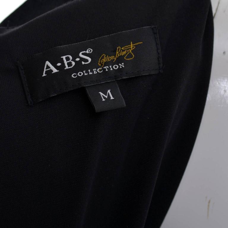 ABS Allen Schwartz Collection Statement Sleeves Vintage Dress Medium at