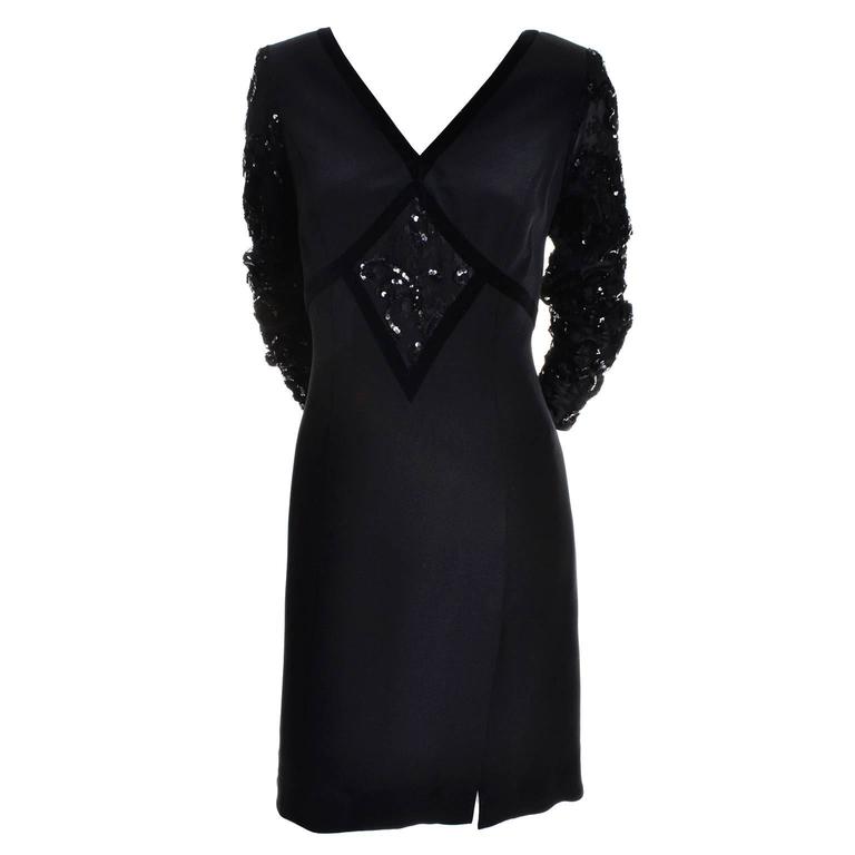 escada black and white dress