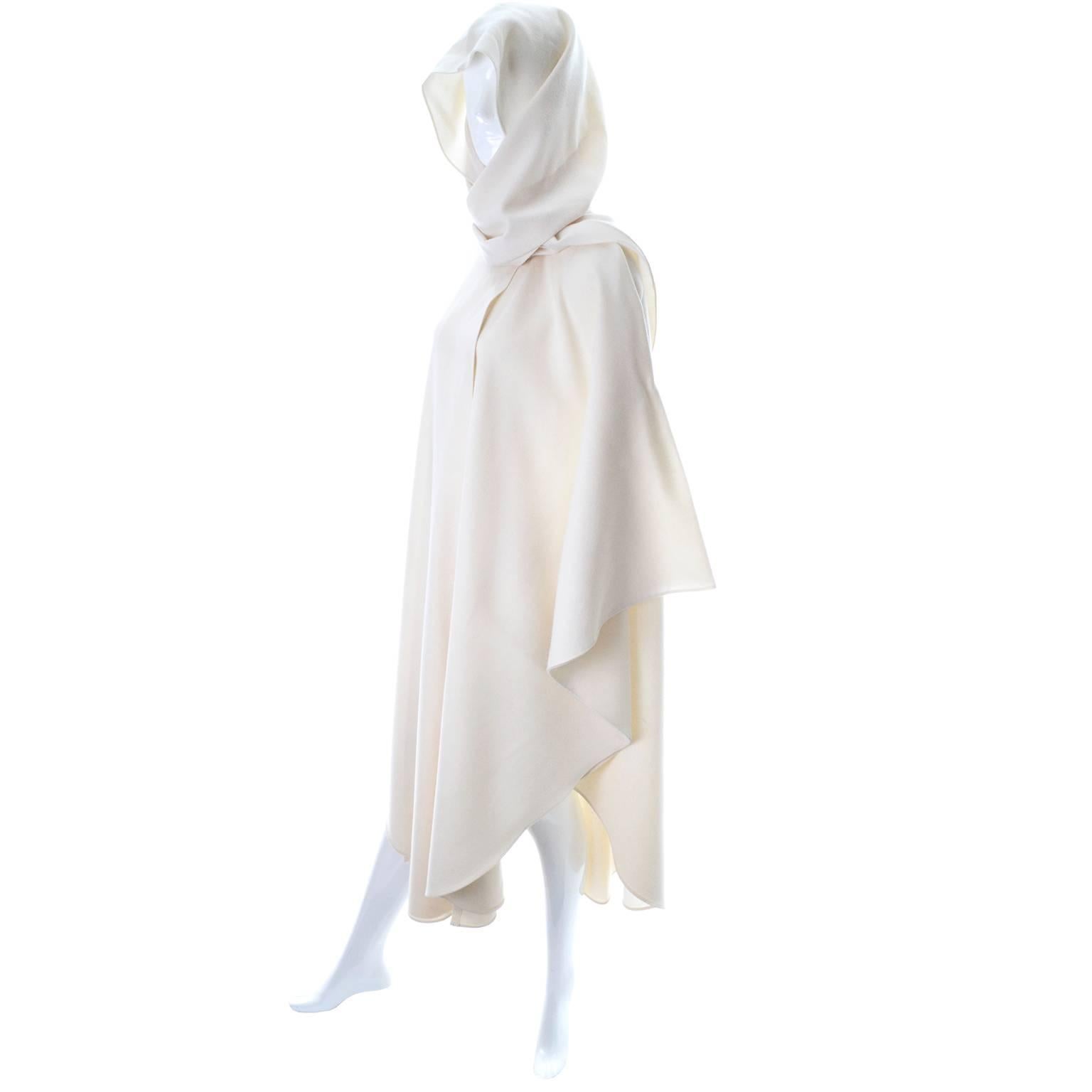 wool hooded cloak