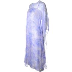 Balmain Boutique Paris Vintage Silk Chiffon Dress and Caftan Ensemble 6