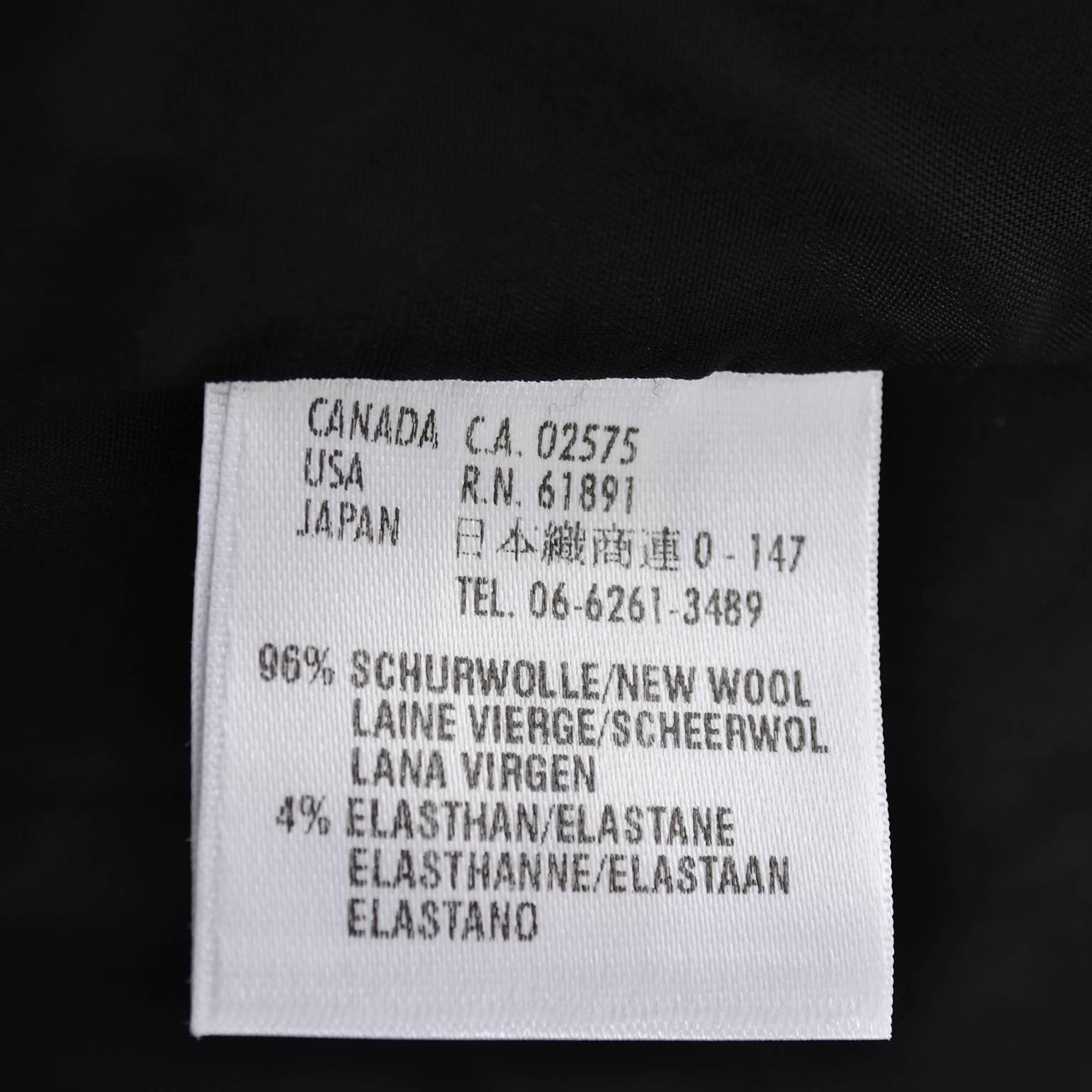Escada 2 Piece Sleeveless Dress Jacket Suit Logo Buttons Wool Size 4 4
