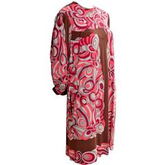 Emilio Pucci Vintage Dress Mod 1960s Silk Jersey 8 or 10 4