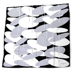 Bianchini Ferier Paris Vintage Silk Scarf Abstract Geometric Unworn