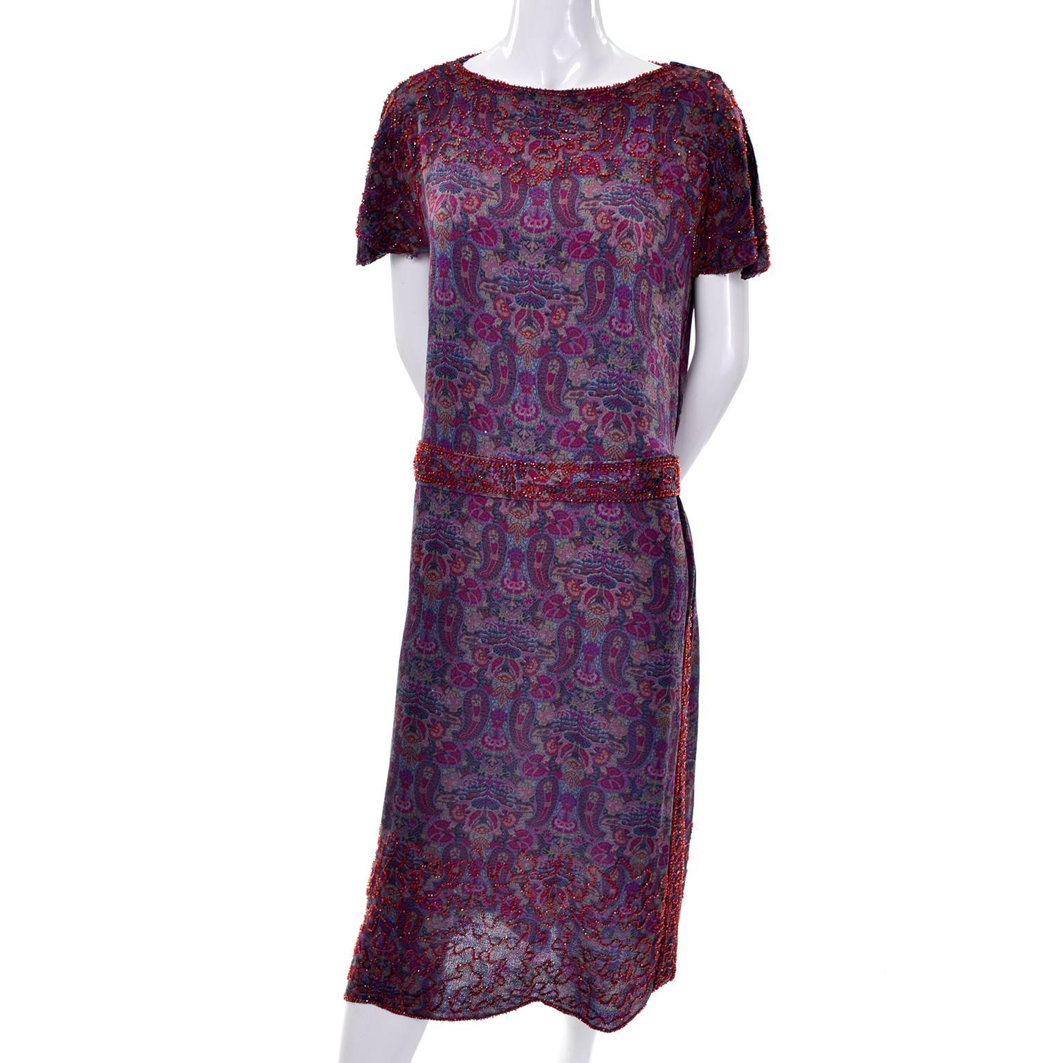 1920s purple dress