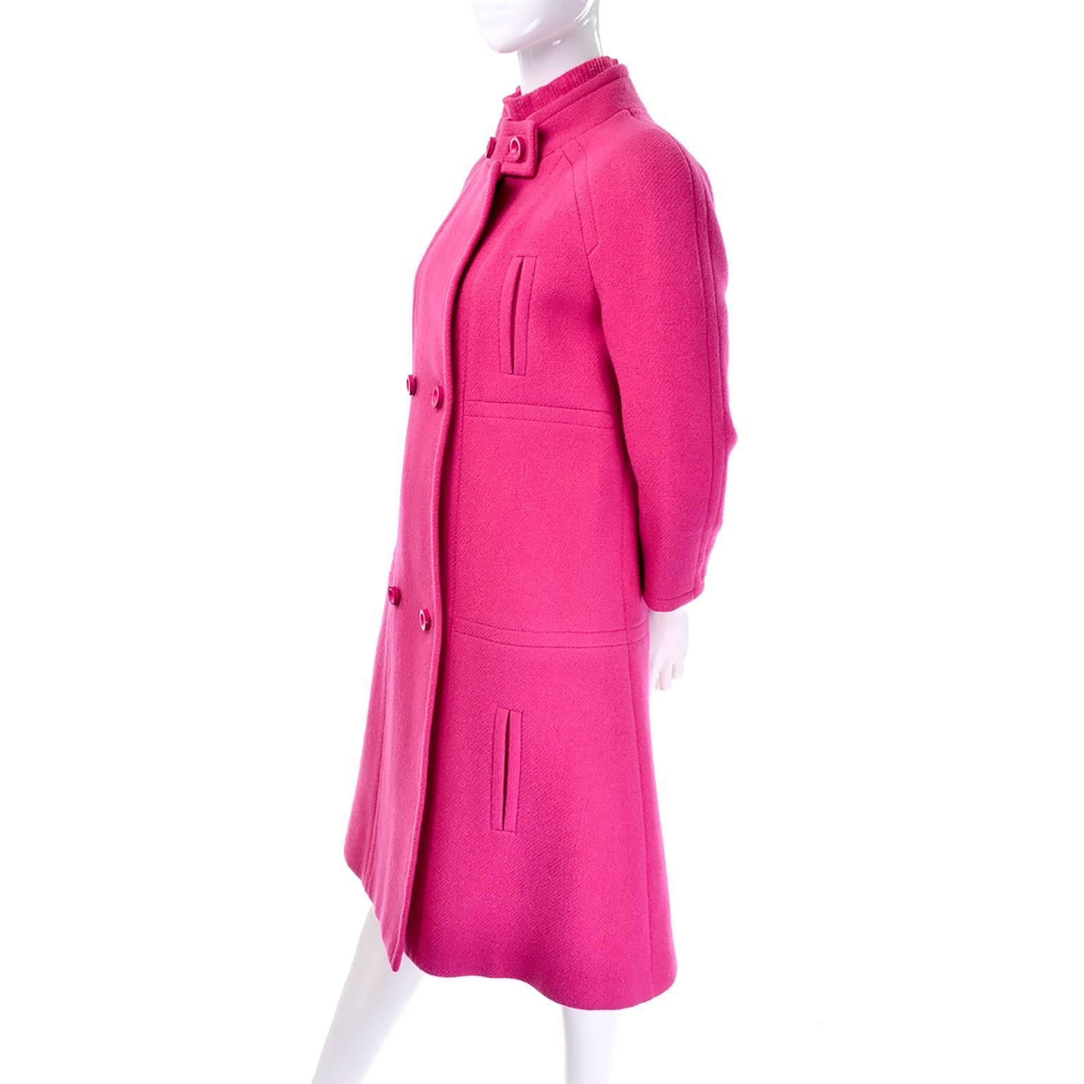 1960s Via Tornabuoni Florence Italy Pink Vintage Coat Suit Skirt Top C Ciani 4