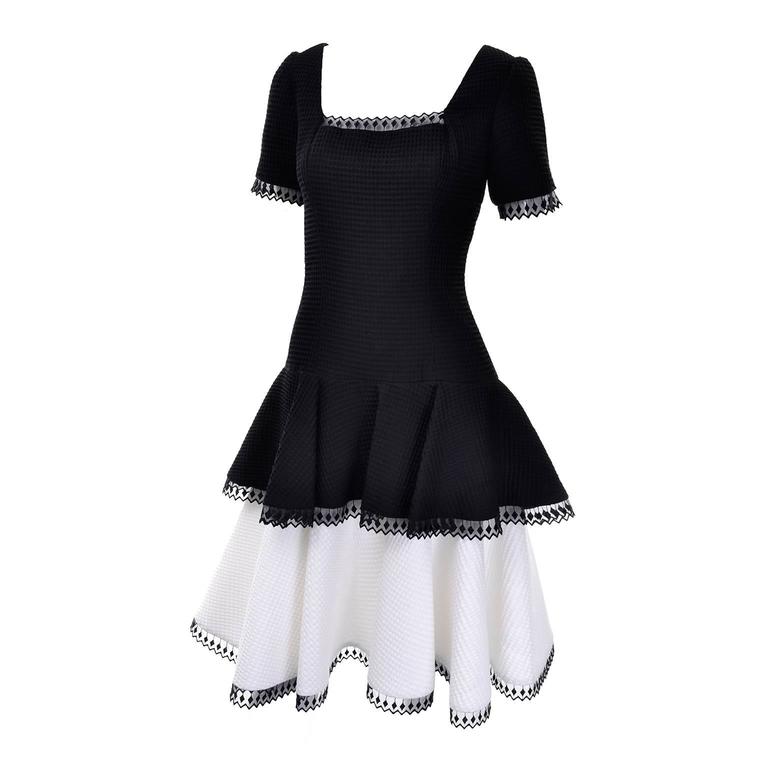 Robe De Bal Formelle Victor Costa Vintage - Taille 4, Couleur Noire, Longueur Midi - Neuf Sans étiquettes