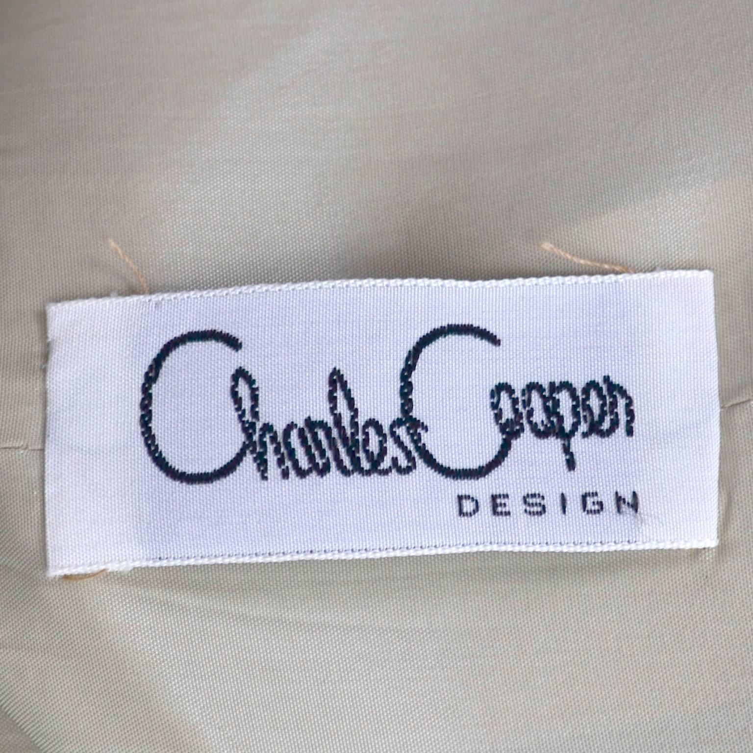 Brown Charles Cooper 1960s Beaded Silk Crepe Vintage Dress Nordstrom Best