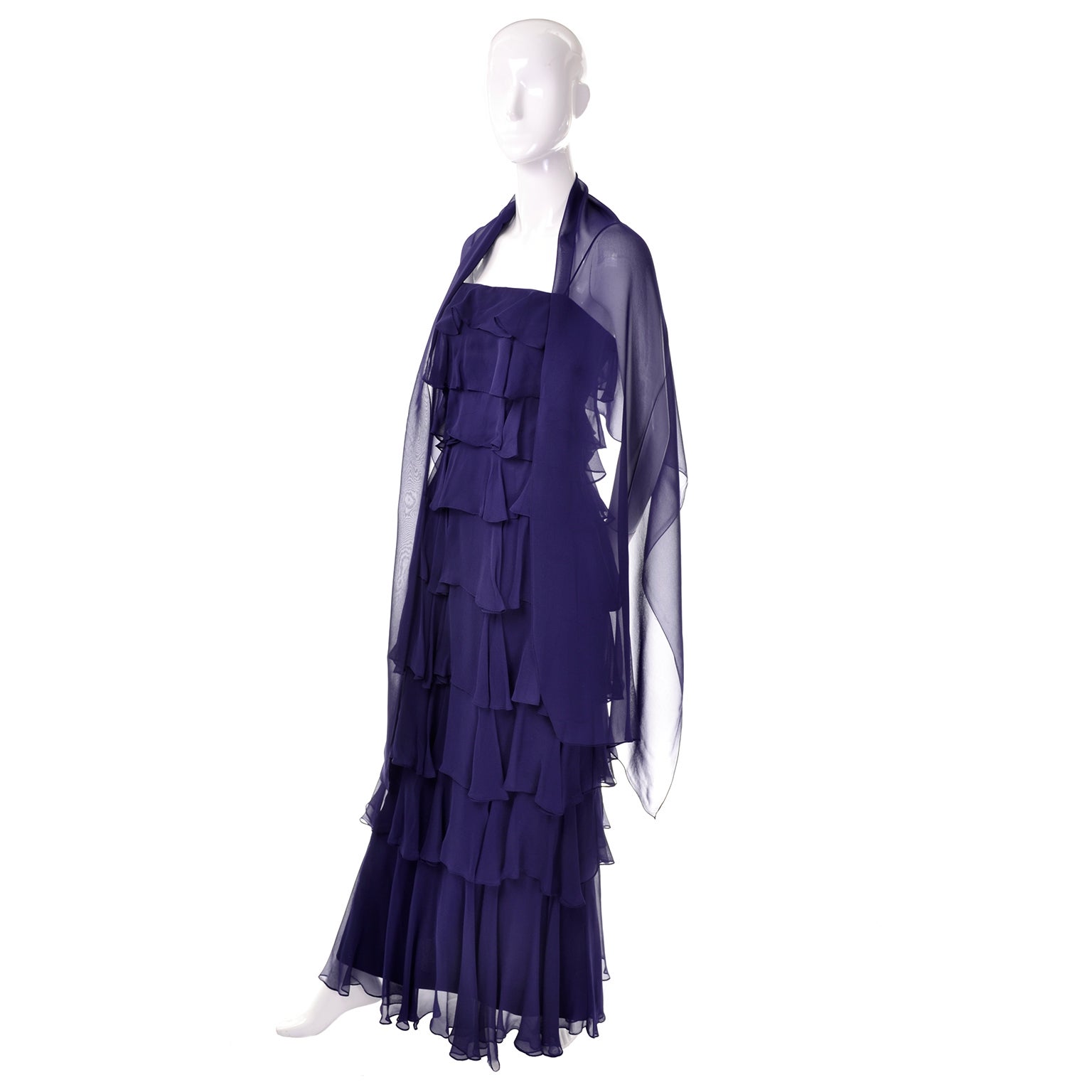 shawl for navy blue dress